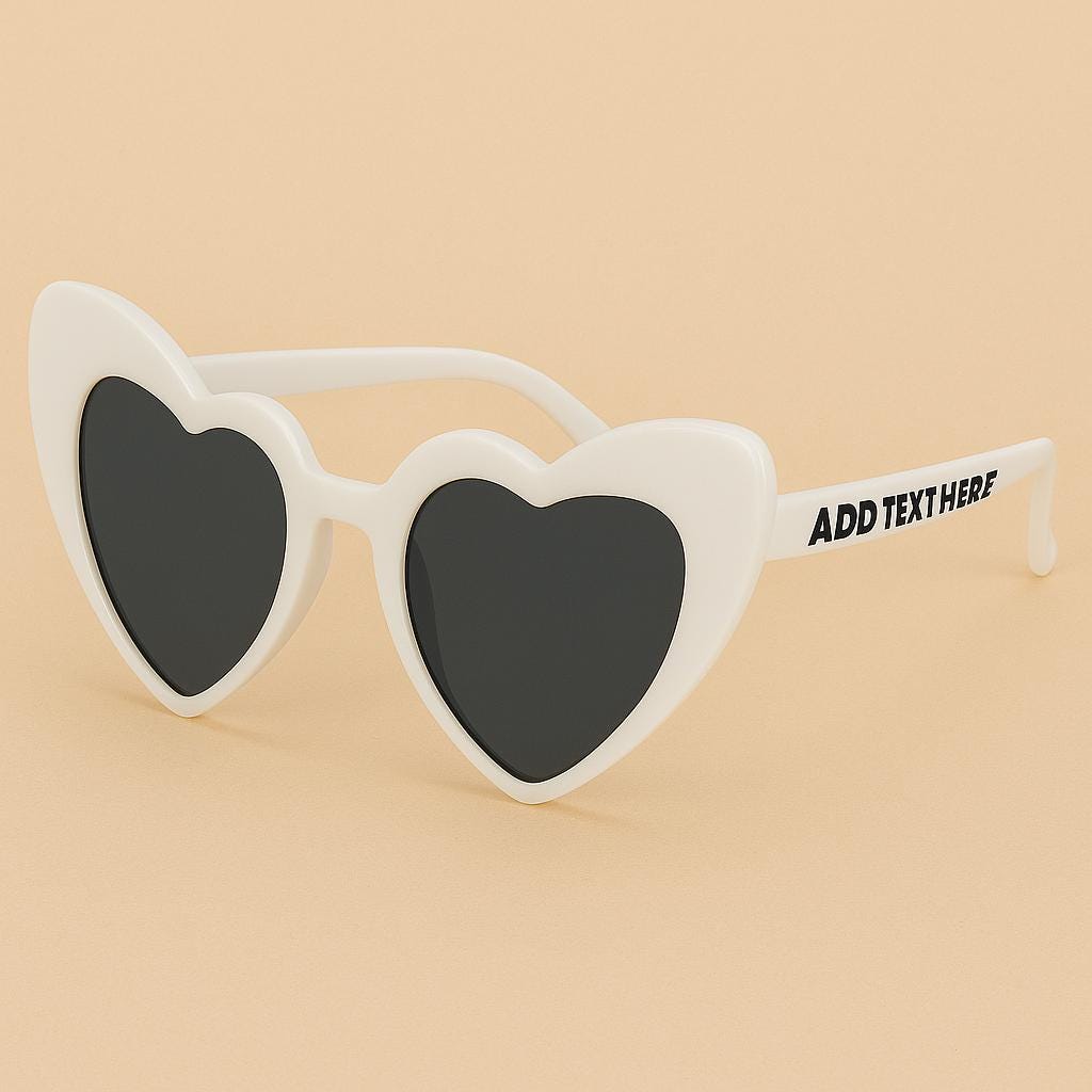 Custom Wedding Sunglasses – Personalised Bride & Groom Favors - sunglasses by Sarah's Embroidery