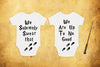 Magical Twin Bodysuits: "We Solemnly Swear" Baby Onesie Set - baby bodysuit by Sarah's Embroidery