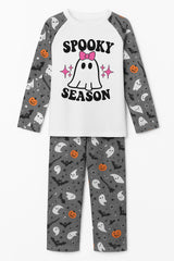 Matching Kids Halloween Pajamas – “Spooky Season” Ghost & Girl Ghost Designs – Toddler Fall Sleepwear - baby bodysuit by Sarah's Embroidery