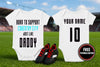 Coventry Football Baby Bodysuit, Born to Support, Baby Gift - baby bodysuit by Sarah's Embroidery