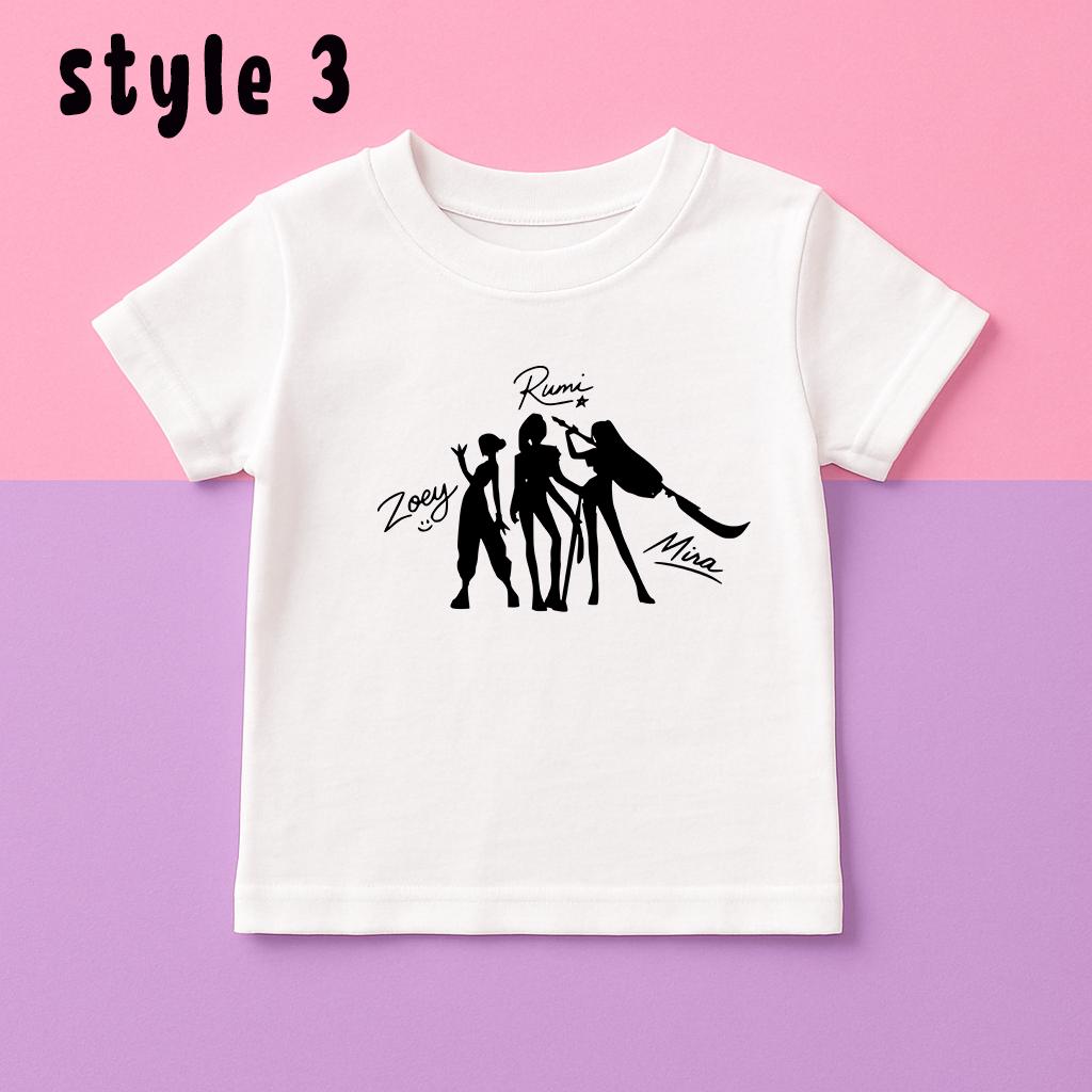 Huntrix K-Pop T-Shirt, Anime Graphic Tee, Demon Hunters Design - t-shirt by Sarah's Embroidery