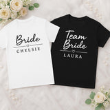 Classy Bride/maids Shirt: Personalised Bachelorette Party Tee - t-shirt by Sarah's Embroidery