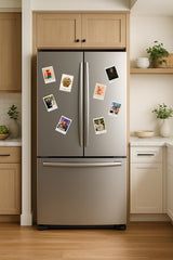 Personalised Polaroid Fridge Magnet Set: Custom Photo Memories (Pack of 8) - wall art print by Sarah's Embroidery