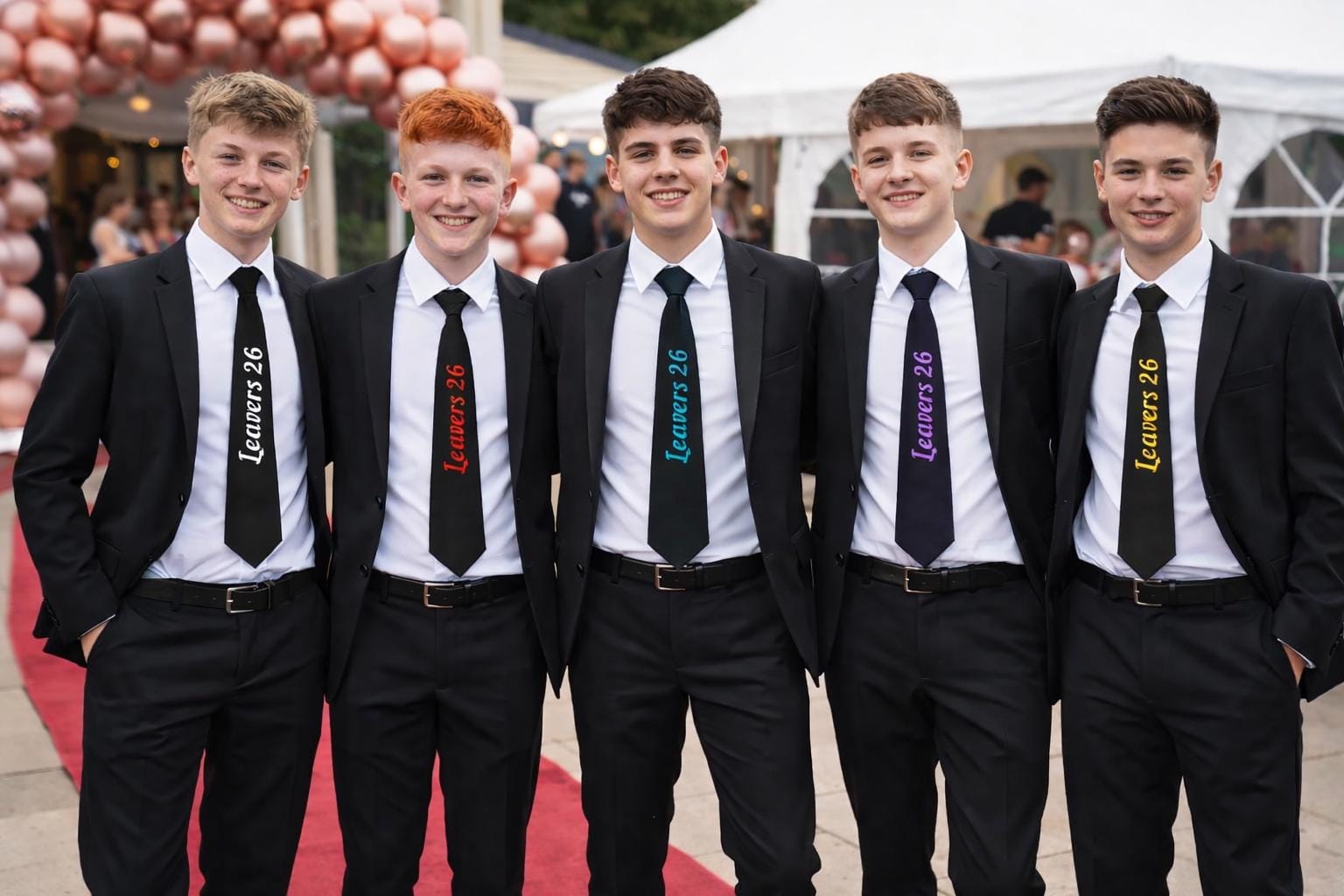 Personalised Leavers Tie - Custom School Prom Keepsake (Class of 26) - cold cup by Sarah's Embroidery