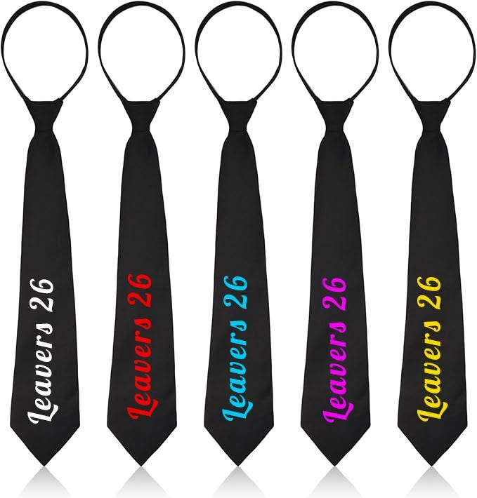 Personalised Leavers Tie - Custom School Prom Keepsake (Class of 26) - cold cup by Sarah's Embroidery
