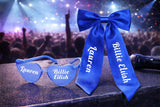 Personalised Concert Bow and Heart Sunglasses Set – Custom Name & Artist – Concert Outfit Accessories - sunglasses by Sarah's Embroidery