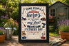 Personalised Father’s Day Gift - Framed Dad Wall Art - Dad Birthday Present - wall art print by Sarah's Embroidery