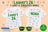 Personalised Leaver's 26 T-Shirt & Sunglasses Bundle (Class of 2026) - t-shirt by Sarah's Embroidery