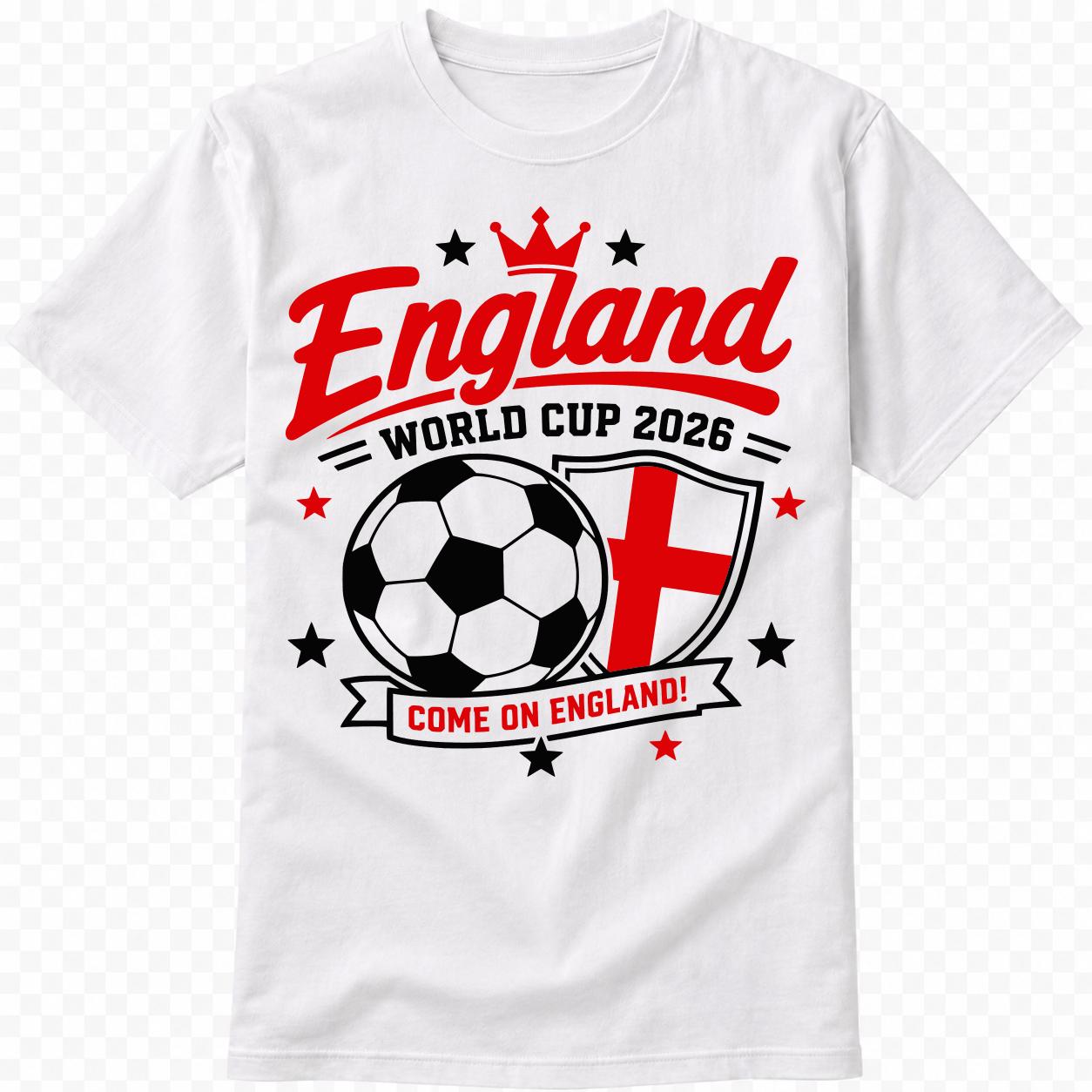 England Family Football Shirts, World Cup 2026 Fan Apparel, Baby Vest, Kids T-Shirt - baby bodysuit by Sarah's Embroidery