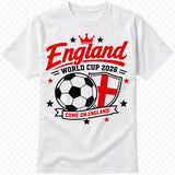 England Family Football Shirts, World Cup 2026 Fan Apparel, Baby Vest, Kids T-Shirt - baby bodysuit by Sarah's Embroidery