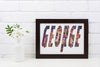 Personalised Avengers Name Print: Superhero Bedroom Wall Art - wall art print by Sarah's Embroidery