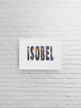 Personalised Descendants Name Print: Themed Bedroom Wall Art - wall art print by Sarah's Embroidery