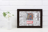 Personalised MARVEL Comic Name Print, Superhero Wall Art - wall art print by Sarah's Embroidery