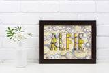 Personalised Minions Name Print: Cartoon Bedroom Wall Art - wall art print by Sarah's Embroidery