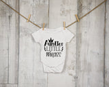 Auntie's Little Princess Baby Bodysuit - 100% Cotton Baby Grow - baby bodysuit by Sarah's Embroidery
