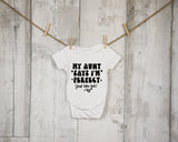 My Aunt Says I'm Special Baby Bodysuit, 100% Cotton Baby Grow - baby bodysuit by Sarah's Embroidery
