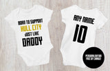 Hull City Baby Bodysuit - Football Fan Gift, 100% Cotton - baby bodysuit by Sarah's Embroidery