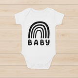 Rainbow Baby Bodysuit - 100% Cotton Newborn Clothing - baby bodysuit by Sarah's Embroidery