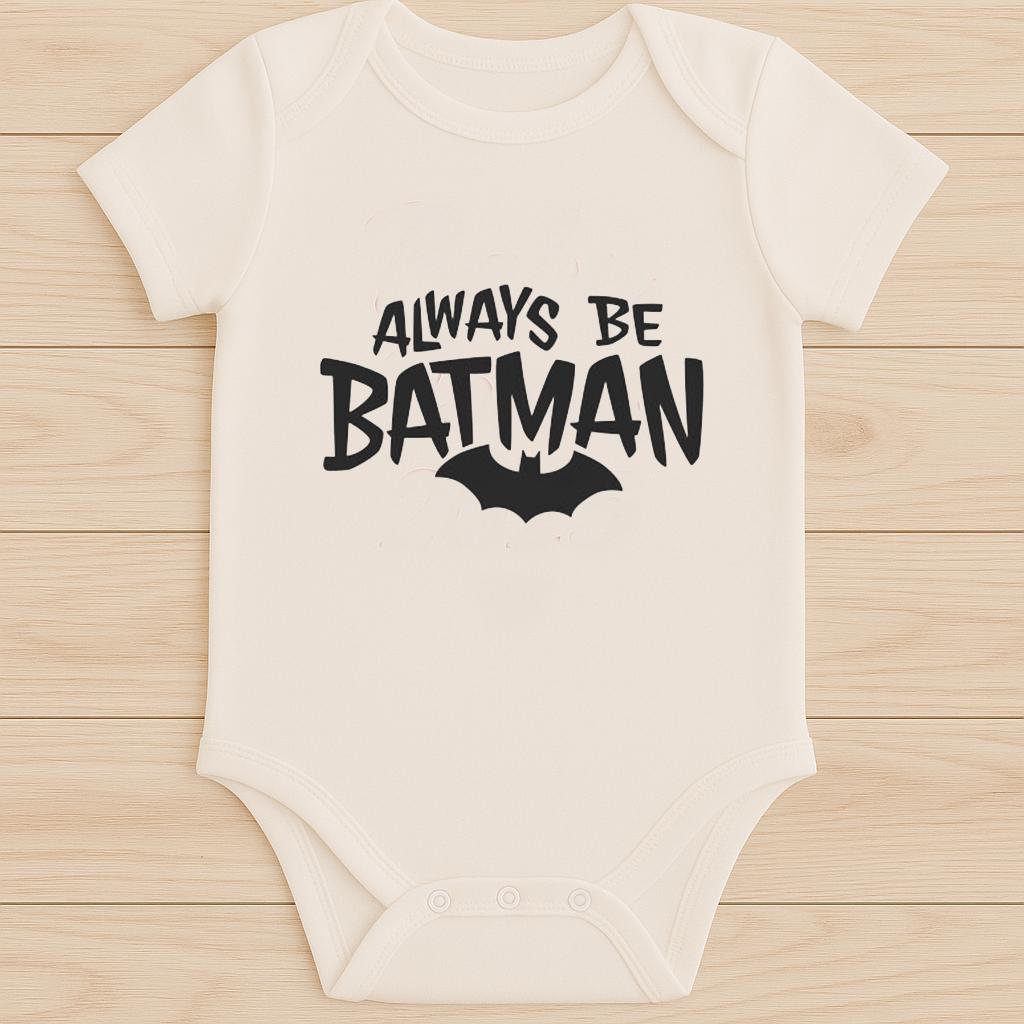 Always be batman baby grow, In all sizes 0,3,6,12 months - baby bodysuit by Sarah's Embroidery