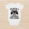 Player 4 Gaming Baby Bodysuit - 100% Cotton Gamer Baby Grow - baby bodysuit by Sarah's Embroidery