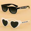 Custom Wedding Sunglasses – Personalised Bride & Groom Favors - sunglasses by Sarah's Embroidery
