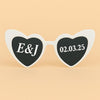 Personalised Wedding Sunglasses: Bride & Groom Favors - Heart or Classic - sunglasses by Sarah's Embroidery