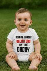 Brentford Baby Bodysuit - Football Fan Gift, 100% Cotton - baby bodysuit by Sarah's Embroidery