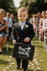 Personalised Ring Security Set - Ring Bearer Proposal Gift - sunglasses by Sarah's Embroidery