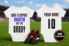 Brighton Football Baby Bodysuit - Born to Support - baby bodysuit by Sarah's Embroidery