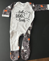 Matching Kids Halloween Pajamas – “Fab-BOO-lous” Ghost Design – Toddler & Baby Spooky Sleepwear - kids pyjamas by Sarah's Embroidery