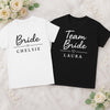 Classy Bride/maids Shirt: Personalised Bachelorette Party Tee - t-shirt by Sarah's Embroidery