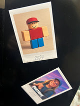 Personalised Polaroid Fridge Magnet Set: Custom Photo Memories (Pack of 8) - wall art print by Sarah's Embroidery