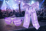 Personalised Concert Bow and Heart Sunglasses Set – Custom Name & Artist – Concert Outfit Accessories - sunglasses by Sarah's Embroidery
