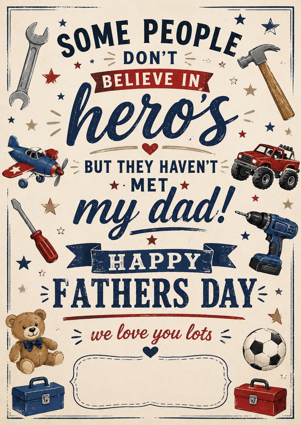 Personalised Father’s Day Gift - Framed Dad Wall Art - Dad Birthday Present - wall art print by Sarah's Embroidery