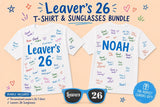 Personalised Leaver's 26 T-Shirt & Sunglasses Bundle (Class of 2026) - t-shirt by Sarah's Embroidery