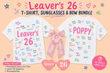 Personalised Leaver's 26 T-Shirt, Sunglasses, Bow Bundle (Class of 2026) - t-shirt by Sarah's Embroidery