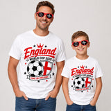 England Family Football Shirts, World Cup 2026 Fan Apparel, Baby Vest, Kids T-Shirt - baby bodysuit by Sarah's Embroidery
