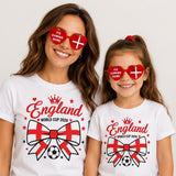 England Family Football Shirts, World Cup 2026 Fan Apparel, Baby Vest, Kids T-Shirt - baby bodysuit by Sarah's Embroidery