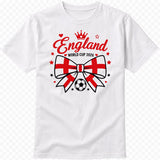 England Family Football Shirts, World Cup 2026 Fan Apparel, Baby Vest, Kids T-Shirt - baby bodysuit by Sarah's Embroidery